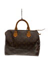 【中古】LOUIS VUITTON◆1)スピーディ30_モノグラム・キャンバス_BRW/PVC/BRW/モノグラム【バッグ】