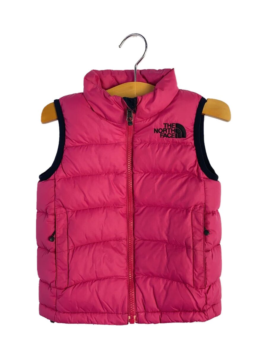 【中古】THE NORTH FACE◆ベスト/90cm/ナイロン/PNK/無地/NDJ18052【キ ...