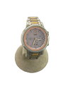 【中古】CASIO◆ソーラー腕時計/アナログ/PNK/SLV/SHE-7506【服飾雑貨他】(2)