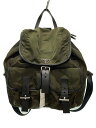 【中古】PRADA◆リュック/--/GRN【バッグ】