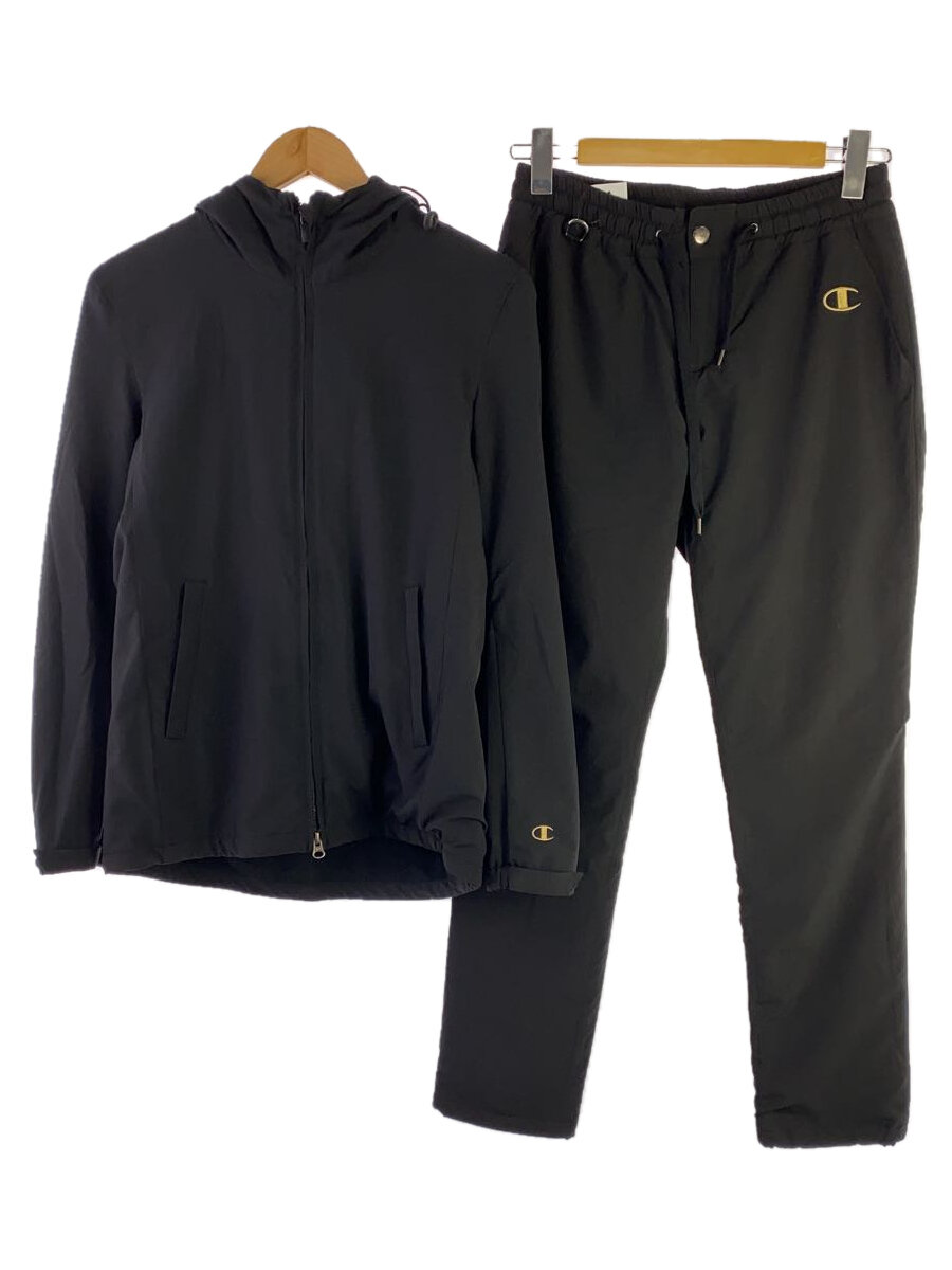 【中古】Champion◆nano universe別注/ジャージセットアップ/S/ポリエステル/BLK/C8-CB102【メンズウェア】