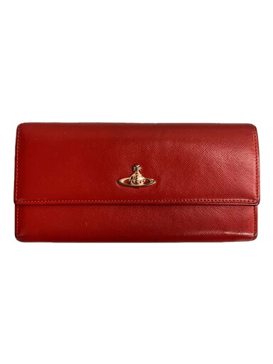【中古】Vivienne Westwood◆長財布/レザー/RED/レディース【服飾雑貨他】 【中古】Vivienne Westwood◆長財布/レザー/RED/レディース【服飾雑貨他】