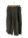 【中古】My Beautiful Landlet◆ワイドイージーパンツ/0/ナイロン/GRY/WM01-PT181014【レディースウェア】