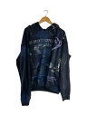 【中古】EMOTIONAL WORLD/RECONSTIONAL DJ LINE UP HOODIE/1/コットン/BLK【メンズウェア】