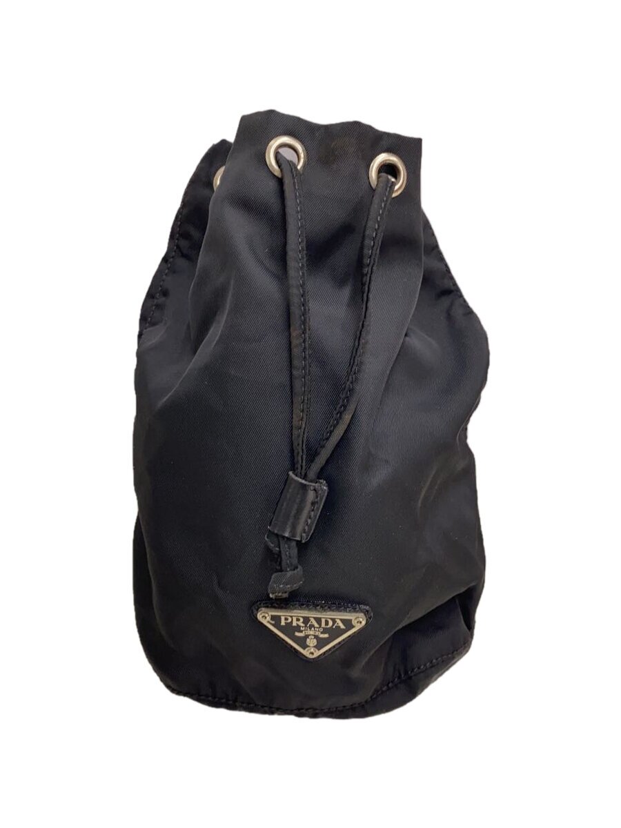 【中古】PRADA◆バッグ/ナイロン/BLK//
