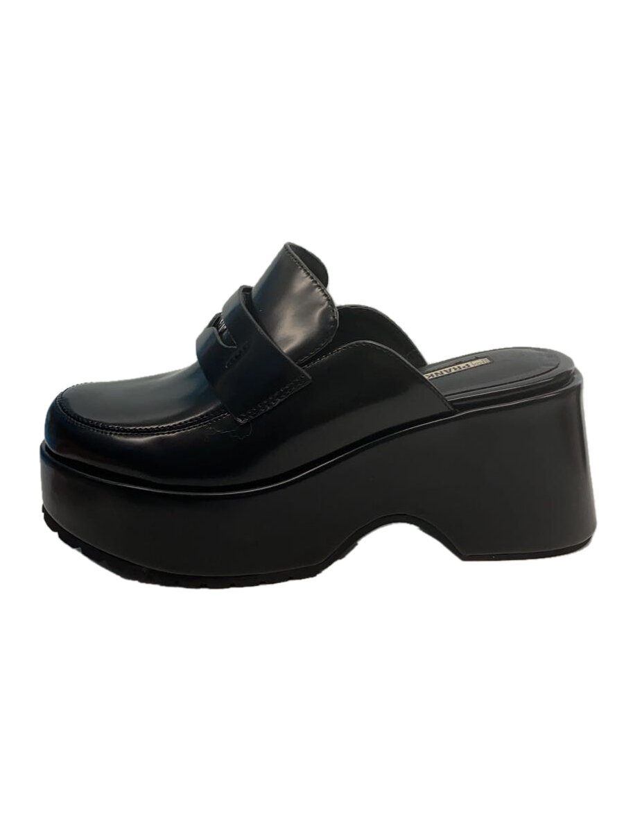 【中古】PRANK PROJECT◆2024AW Loafer Mules(ローファーミュール)/US11.5/BLK/レザー//【シューズ】