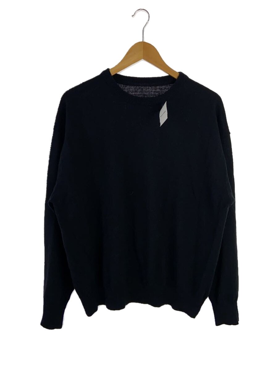 Other - 【中古】crepuscule◆Silk Linen L/S/ニット・セーター(薄手)/1/シルク/NVY/無地/2401-018【メンズウェア】