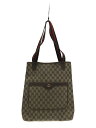 【中古】GUCCI◆トートバッグ/キャンバス/BRW【バッグ】