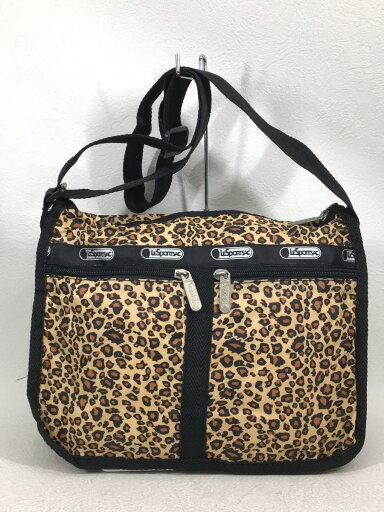 【中古】LESPORTSAC◆ショルダーバッグ/キャメル/CML/アニマル/ヒョウ柄/内側ポケットファスナー破損//【バッグ】 【中古】LESPORTSAC◆ショルダーバッグ/キャメル/CML/アニマル/ヒョウ柄/内側ポケットファスナー破損//【バッグ】