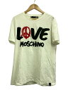 【中古】MOSCHINO◆Tシャツ/XL/コットン/ホワイト【メンズウェア】(4)