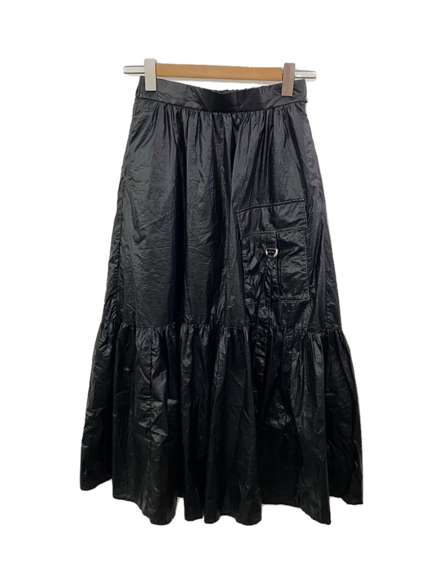 【中古】HERENCIA◆ロングスカート/FREE/ナイロン/BLK/無地/H723302/ブラック//【レディースウェア】
