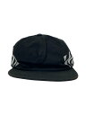 【中古】OFF-WHITE◆17AW/DIAG BRUSHED CAP/FREE/BLK/OMLB007F17400089/使用感あり【服飾雑貨他】