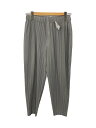 【中古】HOMME PLISSE ISSEY MIYAKE◆21SS/MONTHLY COLOR MARCH/ボトム/1/ポリエステル/GRY/無地/HP11JF118【メンズウェア】