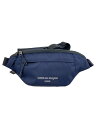 【中古】COMME des GARCONS HOMME◆コーデュラポリエステルロゴ刺繍/ウエストバッグ/ポリエステル/NVY/HI-K203【バッグ】