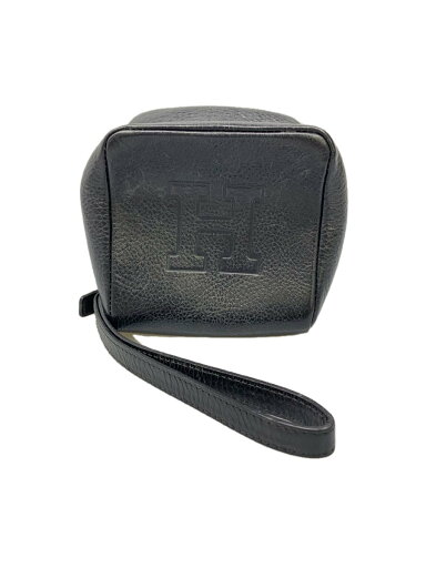 【中古】HIROFU◆ポーチ/--/BLK/無地/ミニバッグ/【バッグ】 【中古】HIROFU◆ポーチ/--/BLK/無地/ミニバッグ/【バッグ】