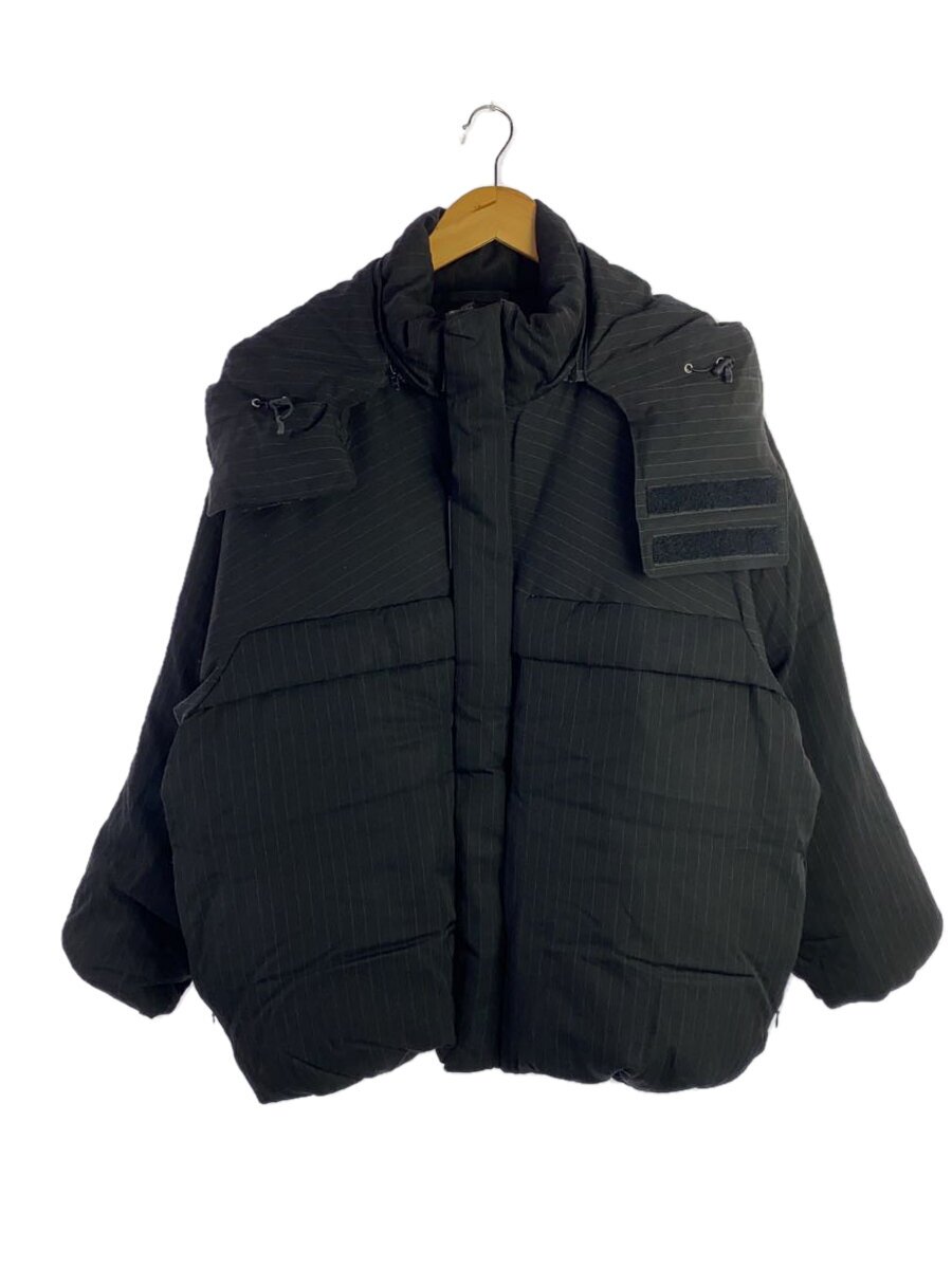 Graphpaper◆Zanter for GP DOWN JACKET/ダウンジャケット/1/ウール/BLK/ストライプ//