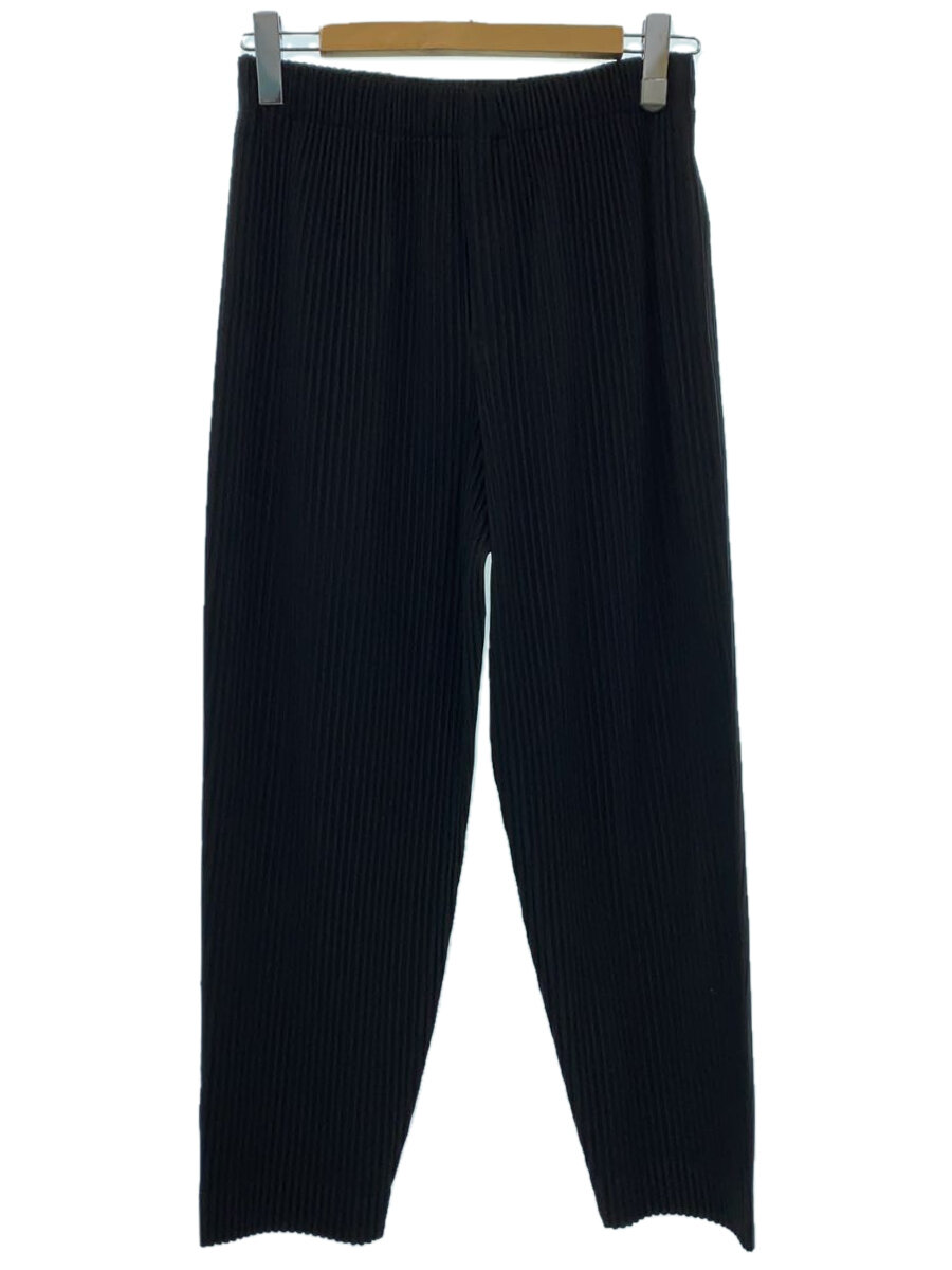 【中古】HOMME PLISSE ISSEY MIYAKE◆ボトム/1/ポリエステル/BLK/HP21JF119【メンズウェア】