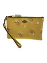 【中古】COACH◆ポーチ/--/YLW/花柄/1877【バッグ】(4)