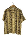 【中古】WACKO MARIA◆半袖シャツ/L/レーヨン/BEG/レオパード【メンズウェア】(4)