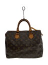 【中古】LOUIS VUITTON◆1)スピーディ30_モノグラム・キャンバス_BRW/PVC/BRW【バッグ】