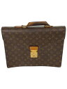 【中古】LOUIS VUITTON◆セルヴィエット・コンセイエ/モノグラム・キャンバス/ブラウン/PVC/BRW【バッグ】
