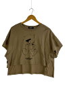 【中古】UNDERCOVER◆Tシャツ/1/コットン/BRW/プリント/UC1D8805-2/前ショートワイドTEE/HAZE BEAR【レディースウェア】