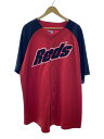 【中古】Majestic◆半袖シャツ/--/--/RED/無地【メンズウェア】