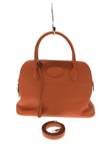 【中古】HERMES◆ボリード31/X刻印/2016年/ハンドバッグ/レザー/ORN//【バッグ】 【中古】HERMES◆ボリード31/X刻印/2016年/ハンドバッグ/レザー/ORN//【バッグ】