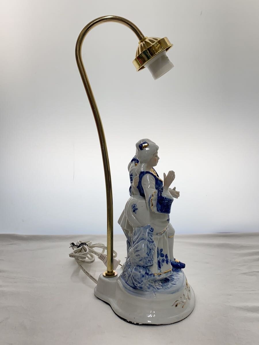 【中古】テーブルランプ/西洋陶器人形/※動作未確認/インテリア雑貨【インテリア小物・日用雑貨】 [3]