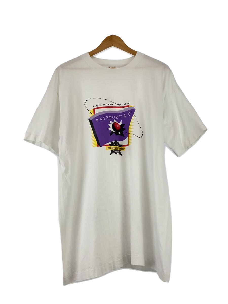 【中古】FRUIT OF THE LOOM◆90s～/Tシャツ/InSync Software Corporation/XL/コットン/WHT【メンズウェア】