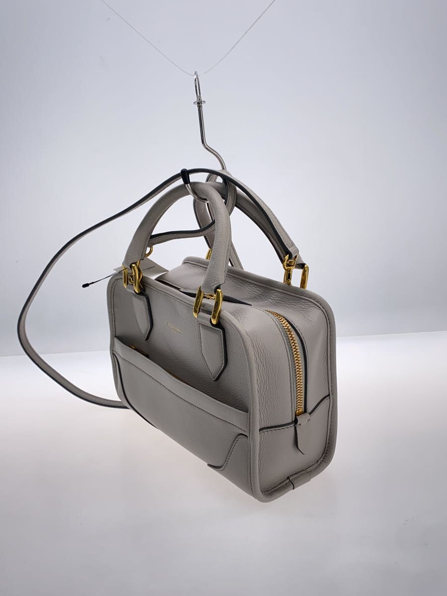 【中古】J&M DAVIDSON◆ショルダーバッグ/レザー/グレー/ジェイアンドエムデヴィッドソン//【バッグ】