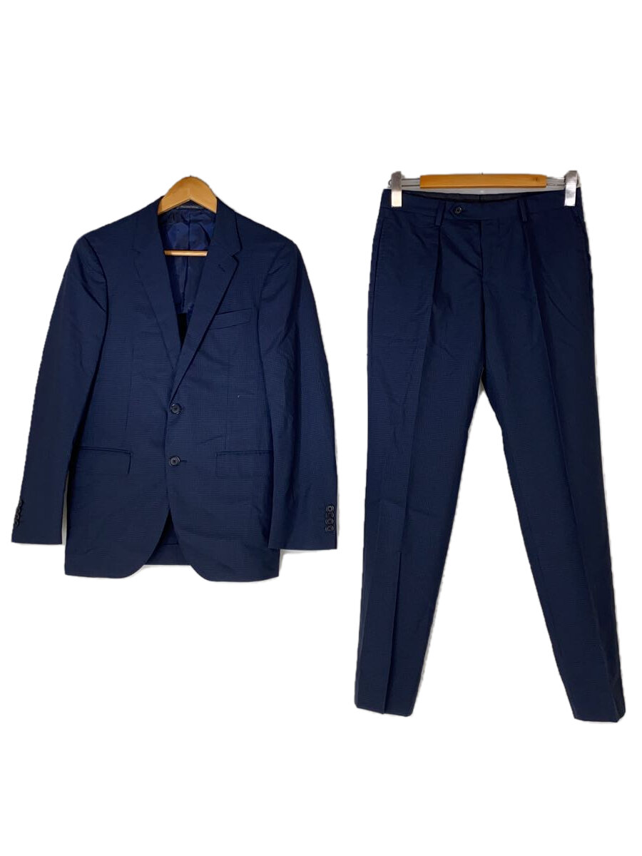 【中古】UNITED ARROWS green label relaxing◆セットアップ/44/ポリエステル/ネイビー/ストライプ//【メンズウェア】