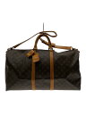 【中古】LOUIS VUITTON◆キーポル・バンドリエール50_モノグラム・キャンバス_BRW/PVC/BRW【バッグ】(4)