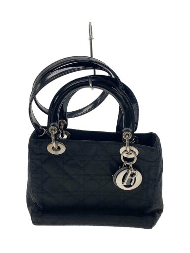 【中古】Christian Dior◆ショルダーバッグ/--/BLK/型くずれ【バッグ】 【中古】Christian Dior◆ショルダーバッグ/--/BLK/型くずれ【バッグ】