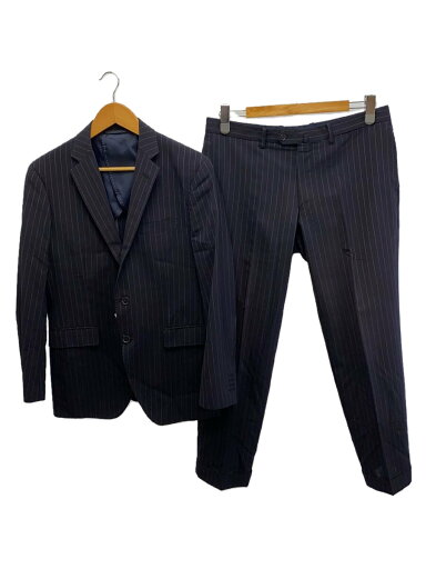 【中古】SUIT SELECT◆スーツ/175cm-40drop/ウール/NVY/ストライプ【メンズウェア】 【中古】SUIT SELECT◆スーツ/175cm-40drop/ウール/NVY/ストライプ【メンズウェア】