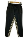 【中古】Y-3◆ボトム/S/ポリエステル/BLK/FJ0392/3Stripes Cropped Track Pants【メンズウェア】