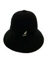 【中古】KANGOL◆バケットハット/L/アクリル/BLK/無地/メンズ/134369040/K1455FA//【服飾雑貨他】