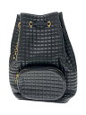 【中古】CELINE◆リュック/レザー/BLK【バッグ】