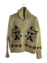 【中古】WEIRDO◆ニット・セーター(厚手)/L/ウール/CRM/WOLFESS COWICHAN【メンズウェア】