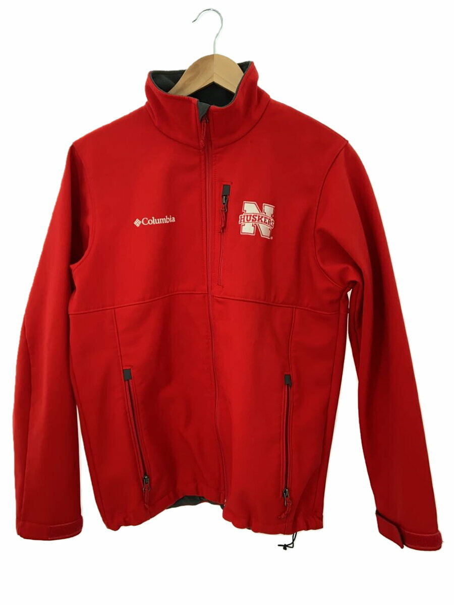 【中古】Columbia◆ジャケット/M/ポリエステル/RED【メンズウェア】