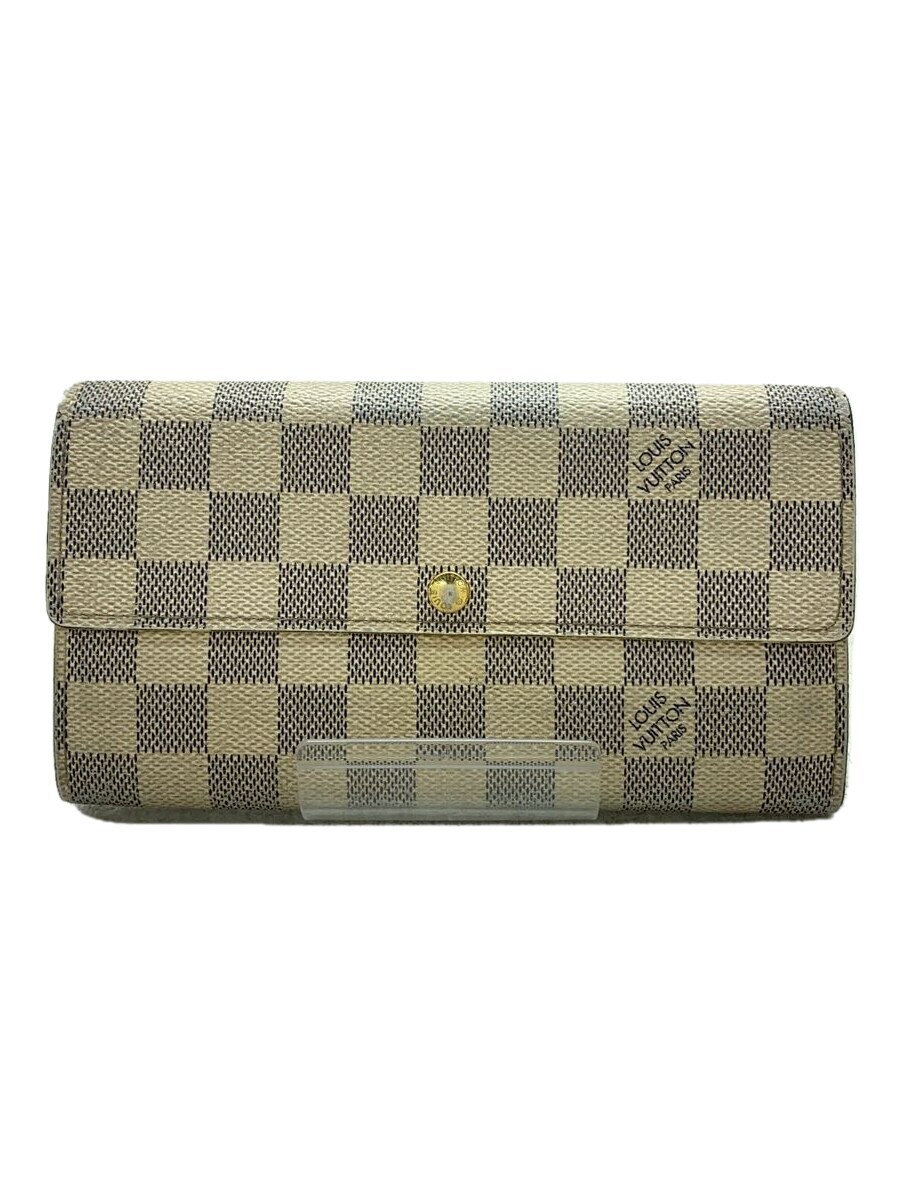 【中古】LOUIS VUITTON◆長財布/キャンバス/WHT/総柄/メンズ/ca4008【服飾雑貨他】