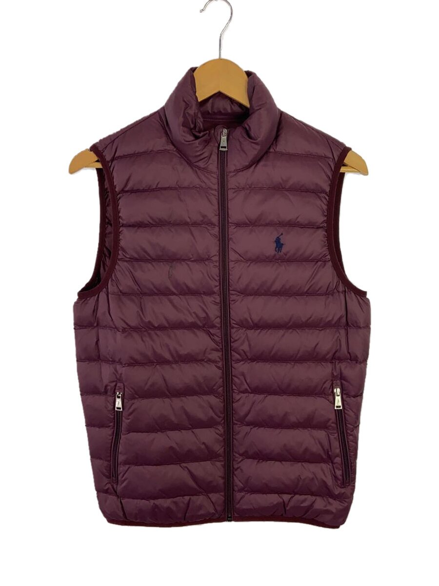 【中古】POLO RALPH LAUREN◆ダウンベスト/XS/ナイロン/BRD【メンズウェア】