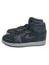 【中古】NIKE◆AIR JORDAN 1 RETRO HI NYC/エアジョーダンレトロハイ/ブラック/715060-002/26【シューズ】(4)