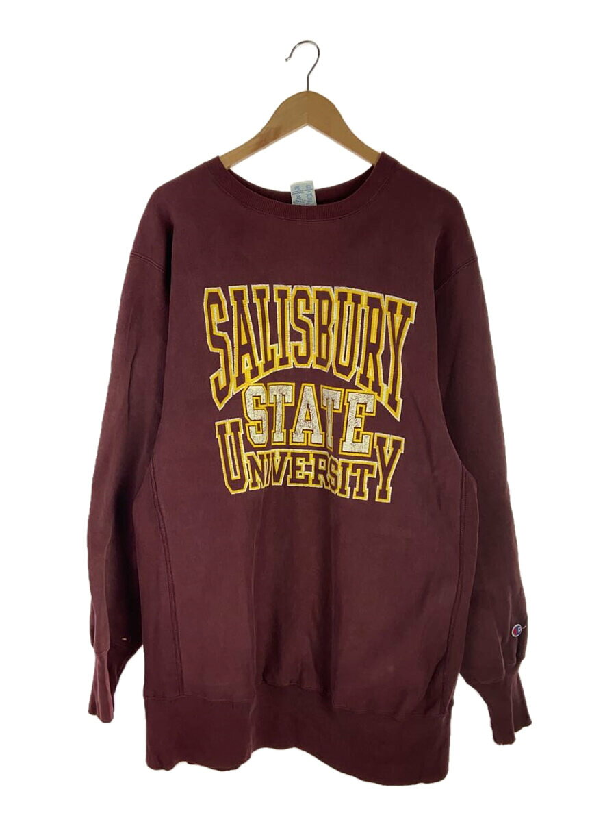 Rakuten - 【中古】Champion◆90s/REVERSE WEAVE/SALISBURY STATE/3段/スウェット/XXL/コットン/ボルドー//【メンズウェア】