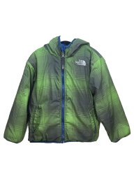 【中古】THE NORTH FACE◆ジャケット/--/ナイロン/BLU/リバーシブル【キッズ】