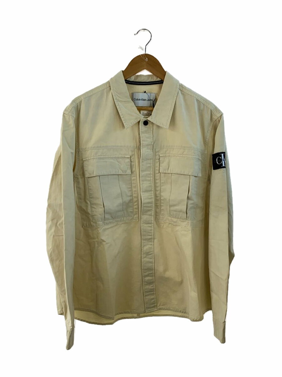 【中古】Calvin Klein Jeans◆ジャケット/XL/コットン/CRM【メンズウェア】