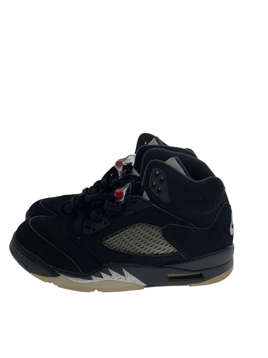 NIKE◆AIR JORDAN 5 RETRO OG/エアジョーダンレトロ/ブラック/845035-003/27cm/BLK