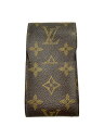 【中古】LOUIS VUITTON◆エテュイ・シガレット_モノグラム・キャンバス_BRW/PVC/BRW/メンズ【服飾雑貨他】