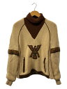 【中古】60S/SKUA BY ROBERT LEWIS/厚手ニット/40/クリーム/サンダーバード/タートルネック【メンズウェア】