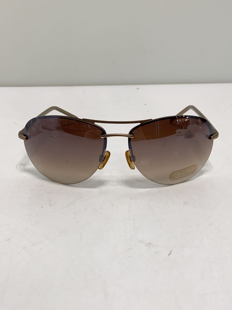 【中古】Calvin Klein◆サングラス/--/GLD/BRW/レディース/R117S-743【服飾雑貨他】